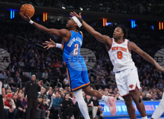 Лидерът в Западната конференция на НБА Оклахома Сити спечели гостуването си срещу Ню Йорк
