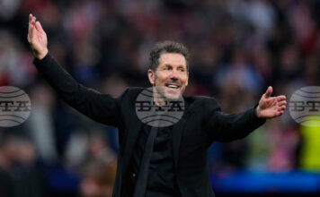 Не сме фаворити срещу Тотнъм, каза старши треньорът на Атлетико Мадрид Диего Симеоне Не сме фаворити срещу Тотнъм, каза старши треньорът на Атлетико Мадрид Диего Симеоне