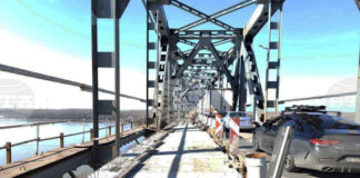 Подменени са стоманобетонните пътни панели в затворения за ремонт 320-метров участък на Дунав мост при Русе