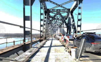 Подменени са стоманобетонните пътни панели в затворения за ремонт 320-метров участък на Дунав мост при Русе