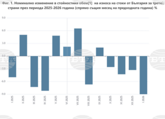 През януари износът на стоки от България за трети страни намалява с 9 на сто, а вносът нараства с 5,3 на сто, по данни на НСИ