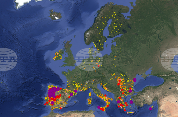 Сезонът на горските пожари през 2025 г. е бил най-разрушителният в историята на Европейския съюз