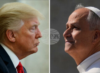 Доналд Тръмп и папа Лъв Четиринадесети