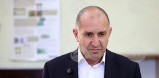 На снимката: лидерът на коалиция „Прогресивна България“ Румен Радев.