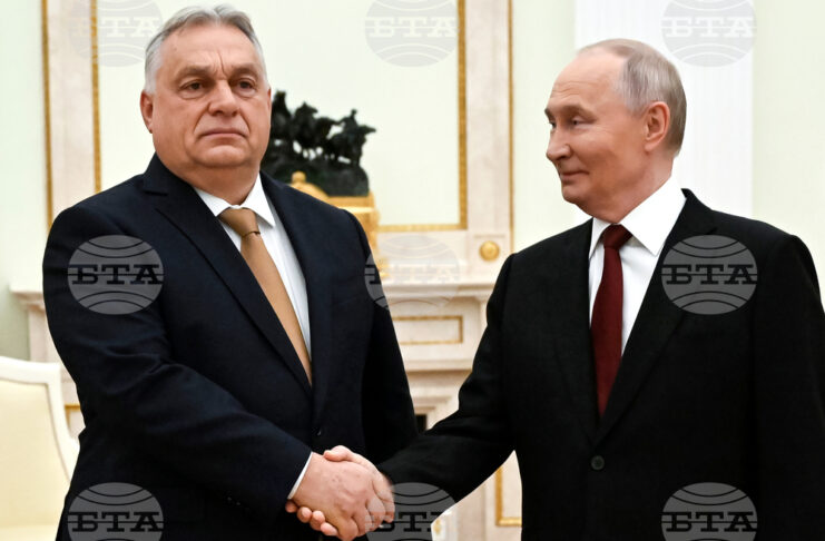 Унтарският премиер Виктор Орбан и руският президент Владимир Путин по време на лична среща през ноември миналата година.