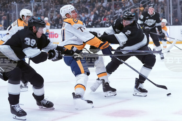 Бъфало надви Тампа Бей в битка на върха в Атлантическата Бъфало надви Тампа Бей в битка на върха в Атлантическата дивизия в НХЛ, Лос Анджелис измести Нешвил от място в плейофите в НХЛ