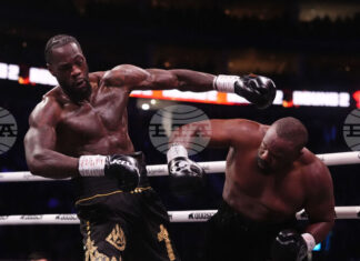 Бившият шампион в тежка категория на Световния боксов съвет (WBC) Дионтей Уайлдър победи Дерек Чисора в Лондон Бившият шампион в тежка категория на Световния боксов съвет (WBC) Дионтей Уайлдър победи Дерек Чисора в Лондон