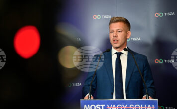 Лидерът на опозиционната унгарска партия ТИСА Петер Мадяр.