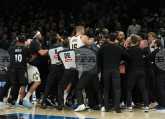 НБА глоби Никола Йокич и Джулиъс Рандъл след сбиването в края на четвъртия мач от плейофната серия между Денвър и Минесота