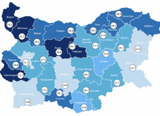 Коефициент на смъртност по области