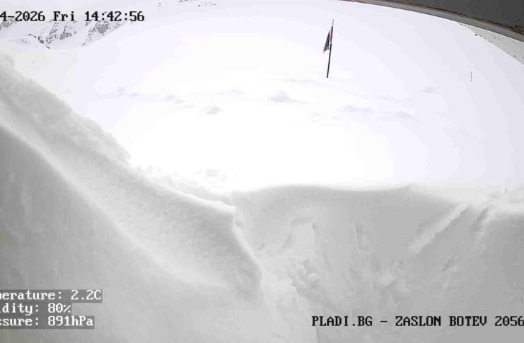 Уеб камера от заслон Ботев близо до връх Ботев в Стара планина