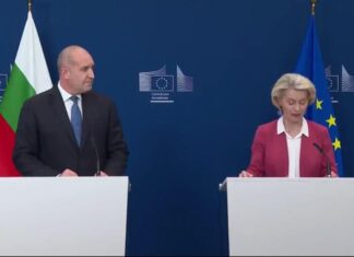 Румен Радев и Урсула фон дер Лайен.
