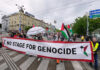 Хиляди протестираха във Виена срещу участието на Израел в Евровизия Хиляди протестираха във Виена срещу участието на Израел в Евровизия