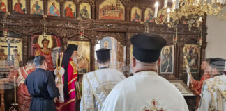 Варненският и Великопреславски митрополит Йоан отслужи литургия в църквата "Св. св. Константин и Елена" в с. Осмар за храмовия ѝ празник