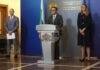Александър Пулев на брифинг в Министерския съвет.