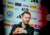 Германският селекционер Юлиан Нагелсман: „Дори след 10 поредни победи, тренировките ще бъдат също толкова интензивни, колкото винаги“ Германският селекционер Юлиан Нагелсман: „Дори след 10 поредни победи, тренировките ще бъдат също толкова интензивни, колкото винаги“