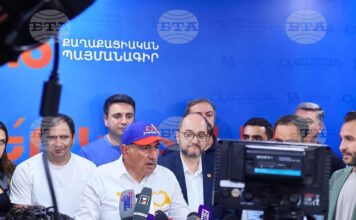 Армения избра своето „бъдеще в Европа“ Премиерът на Армения Никол Пашинян на пресконференция след поедата на парламентарните избори. 8 юни 2026 г.