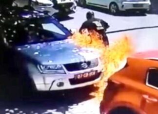 Арест след палежа пред българското посолство, Йотова говори за атака срещу България Арестуван е 44-годишен мъж от Скопие, заподозрян за палежа на двата дипломатически автомобила на българското посолство
