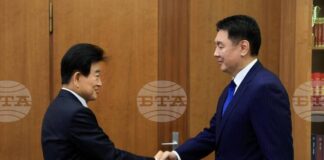 МОНЦАМЕ: Монголският президент се срещна с южнокорейския министър по въпросите на обединението