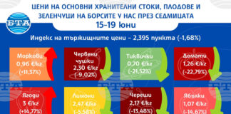 С близо 23 на сто надолу е цената на доматите на борсите у нас тази седмица, отчита ДКСБТ