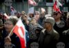 ротест пред новото консулство на САЩ в Нуук, столицата на Гренландия.