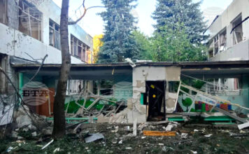Украинска атака разтърси Москва Повредена сграда след украинска атака с дронове в град Електростал, Московска област, 18 юли 2026 г.
