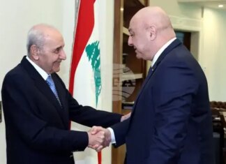 ННА: Президентът на Ливан и председателя на парламента обсъдиха разговорите с Вашингтон и ситуацията в Южен Ливан