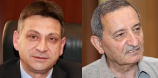 На снимката: Драгомир Димитров и проф. Георги Касчиев