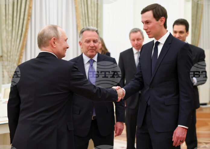 ОБНОВЕНА Срещата на Путин с американските пратеници Къшнър и Уиткоф ОБНОВЕНА Срещата на Путин с американските пратеници Къшнър и Уиткоф започна, заяви Кремъл