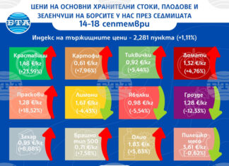 Повечето зеленчуци поскъпват на борсите у нас тази седмица, сочат данните на ДКСБТ Повечето зеленчуци поскъпват на борсите у нас тази седмица, сочат данните на ДКСБТ