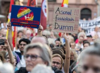 Протестиращ беше прострелян в лицето с предполагаемо пневматично оръжие по време на демонстрация в германската провинция Саксония-Анхалт