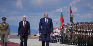 Министър Гуидо Крозето и министър Димитър Стоянов