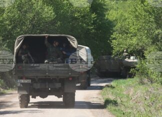 Извършва се придвижване на чуждестранни военнослужещи и техника за участие в учение