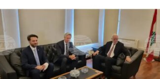 ННА: Министърът на правосъдието на Ливан се срещна днес с германския посланик в страната