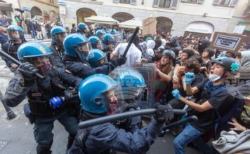 Сблъсъци избухнаха между протестиращи и полиция в Милано за втори пореден ден